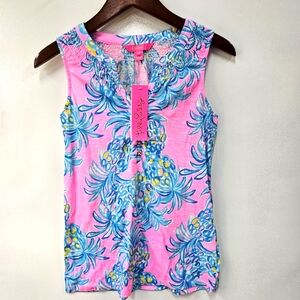 Lilly Pulitzer NWT no sleeve‎ shirt XS